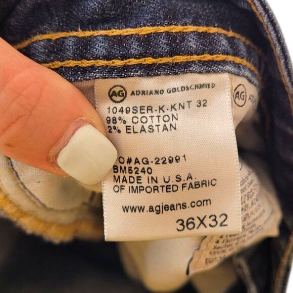 AG Men's Dark Wash The Protege Straight Leg Jeans Size 36x32 - Picture 4 of 5